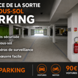 Places de parking sécurisées à louer à 1 minute de la gare de Franconville Le Plessis Bouchard